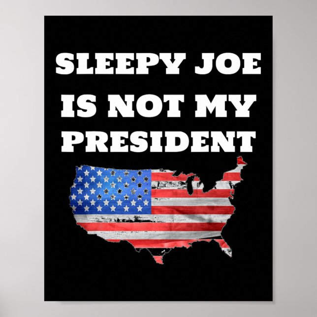 Affiche Joe Biden N'Est Pas Mon Président Harris Usa Elect (Devant)