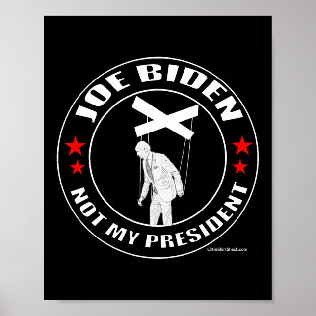 Affiche Joe Biden N'Est Pas Mon Président.marionnette. Pel (Devant)