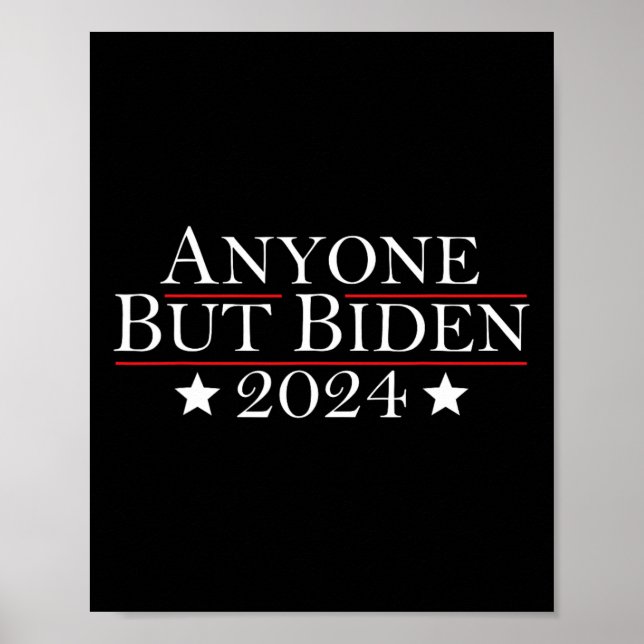 Affiche Joe Biden Tous sauf Biden 2024 Trump (Devant)