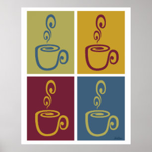 Affiche Joe Time Coffee Pop Art Muted Print