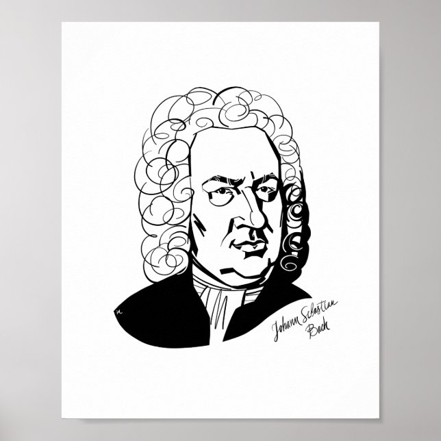 Affiche Johann Sebastian Bach (Devant)