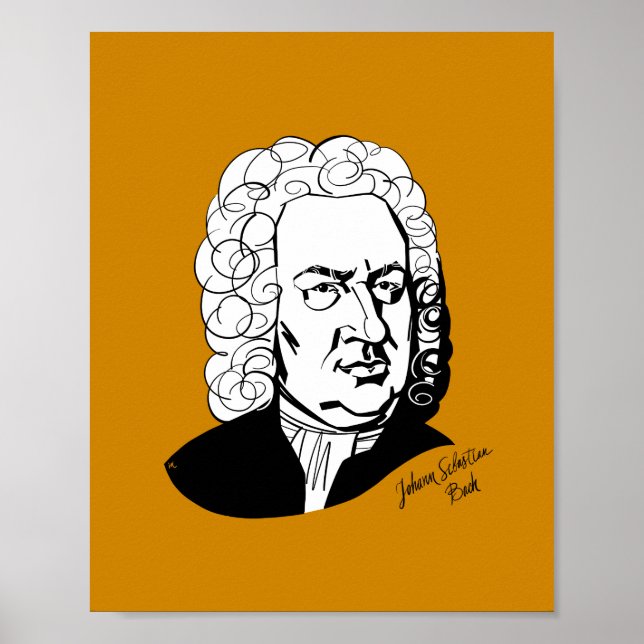 Affiche Johann Sebastian Bach (Devant)