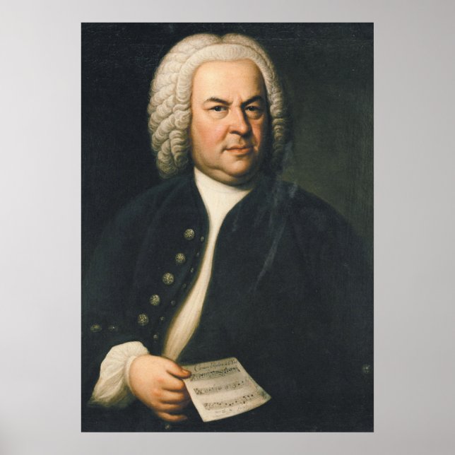 Affiche Johann Sebastian Bach - Compositeur (Devant)