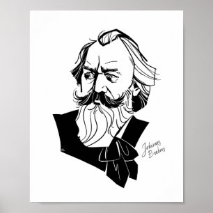 Affiche Johannes Brahms