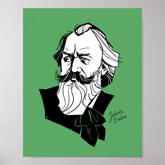 Affiche Johannes Brahms (Devant)
