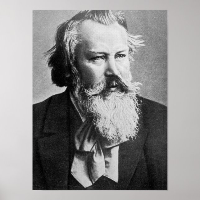 Affiche Johannes Brahms, 1879 (Devant)