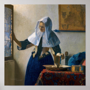 Affiche Johannes Vermeer - Femme au pichet d'eau