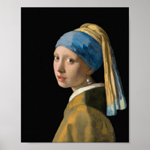 Affiche Johannes Vermeer - Jeune fille à la perle