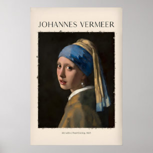 Affiche Johannes Vermeer La fille au collier de perles665