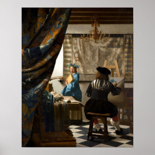 Affiche Johannes Vermeer - L'Allégorie de la Peinture