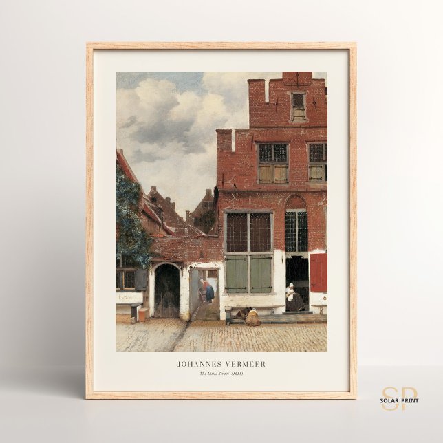 Affiche Johannes Vermeer L'Architecturale De Little Street (Créateur téléchargé)