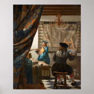 Affiche Johannes Vermeer - L'Art De La Peinture