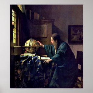 Affiche Johannes Vermeer - L'astronome
