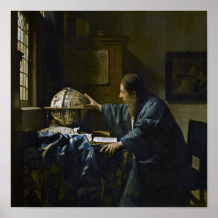 Affiche Johannes Vermeer - L'Astronome