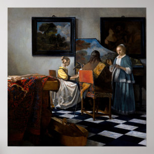 Affiche Johannes Vermeer - Le Concert