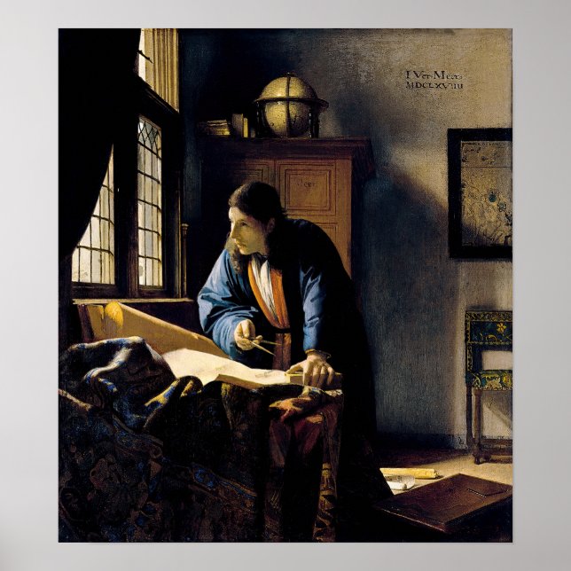 Affiche Johannes Vermeer - Le géographe (Devant)