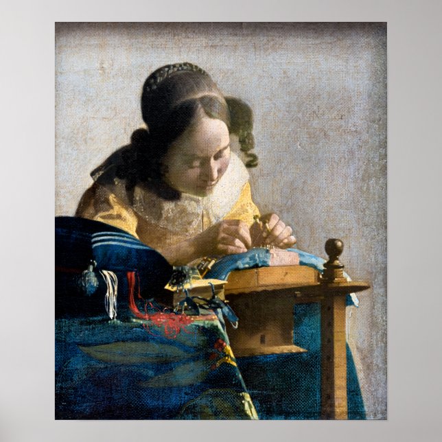 Affiche Johannes Vermeer - Le Lacemaker (Devant)