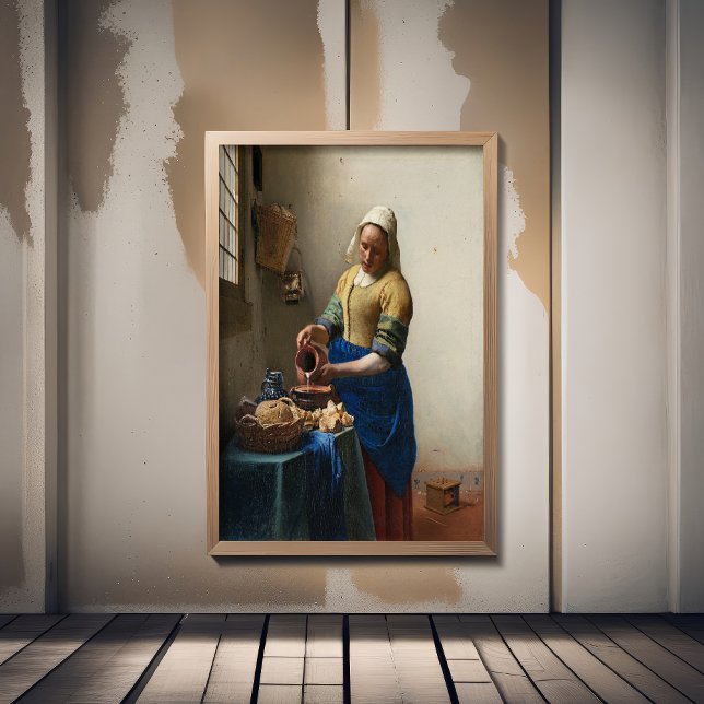 Affiche Johannes Vermeer, Milkmaid (Créateur téléchargé)
