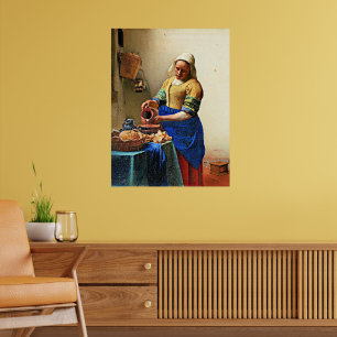 Affiche Johannes Vermeer painting, The Milkmaid