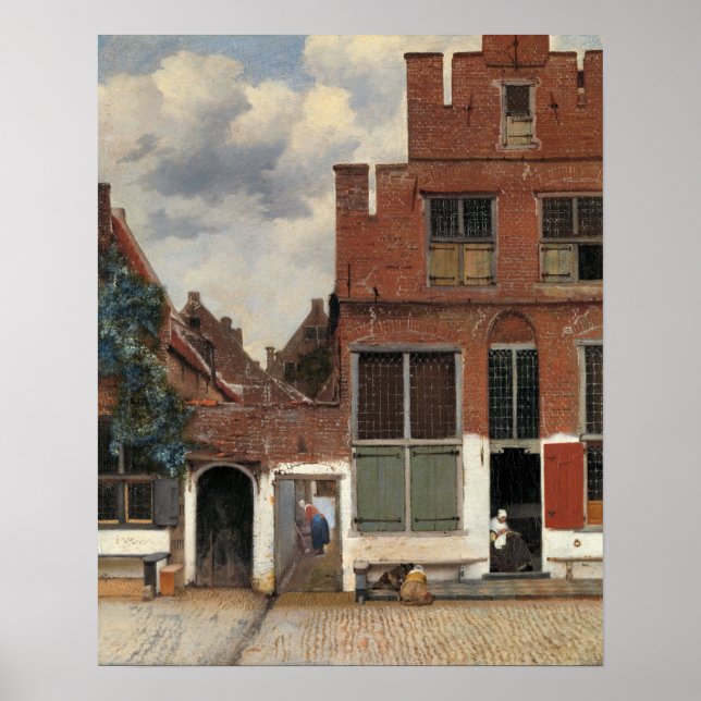 Affiche Johannes Vermeer - Petite Rue (Devant)