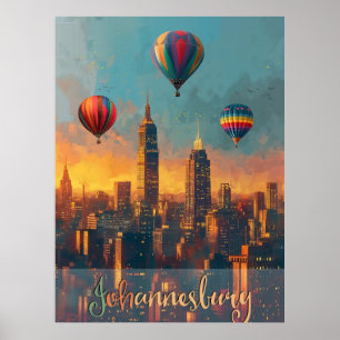 Affiche Johannesburg Vintage