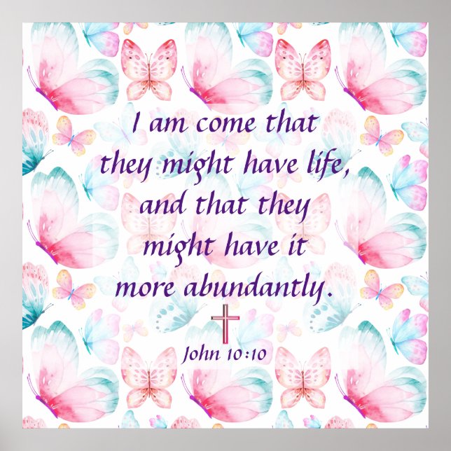 Affiche John 10:10 (Devant)