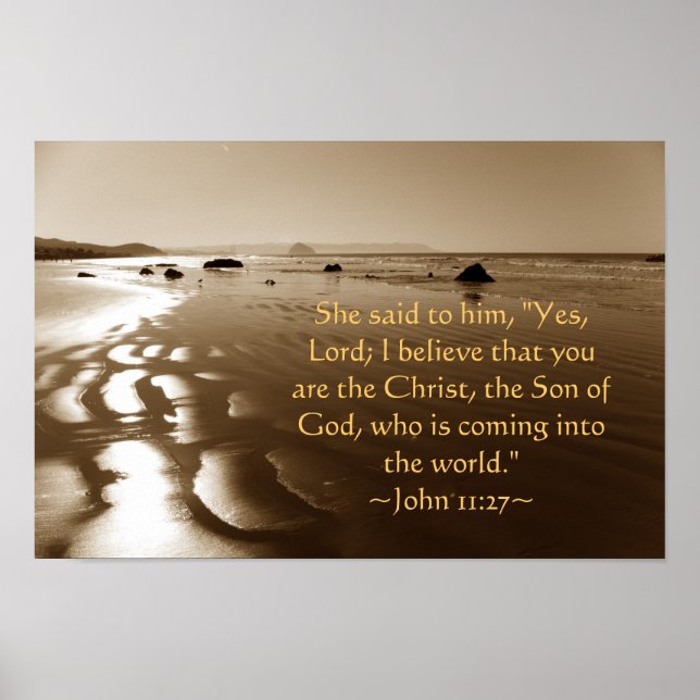 Affiche John 11:27 (Devant)