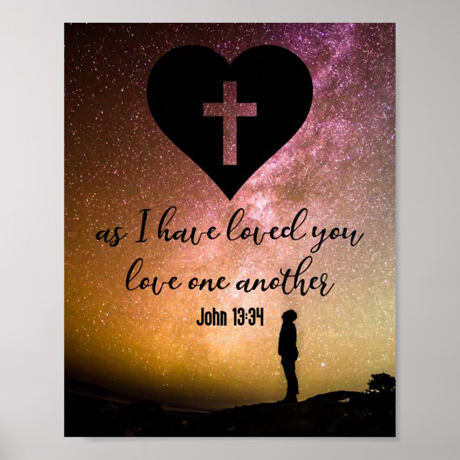 Affiche John 13:34 (Devant)