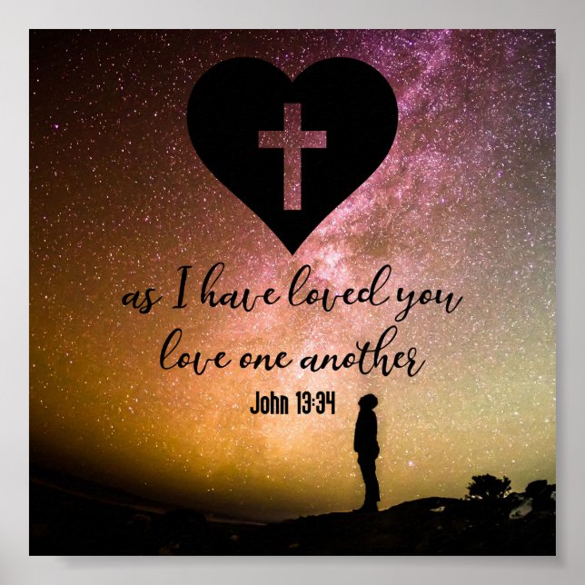 Affiche John 13:34 (Devant)