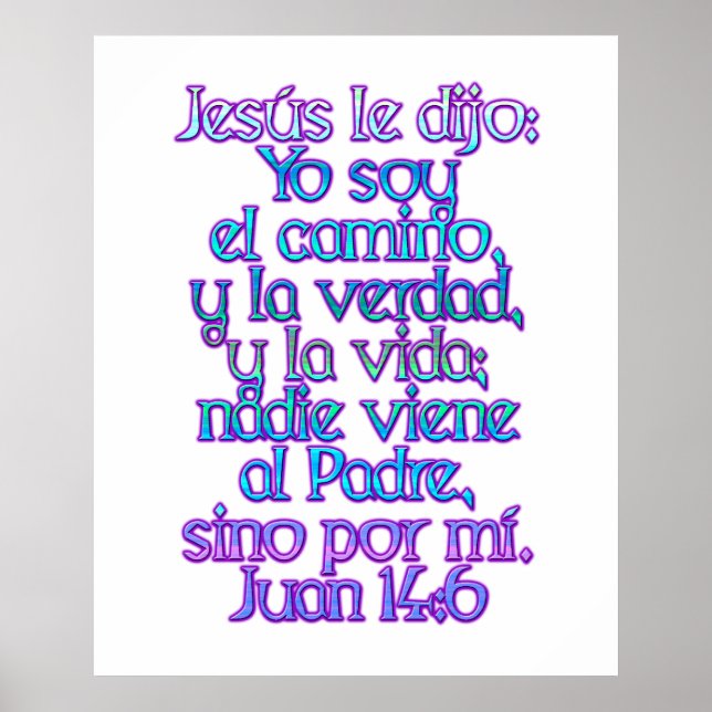Affiche John 14:6 Espagnol (Devant)