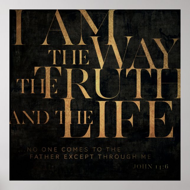 Affiche John 14:6 II (Devant)