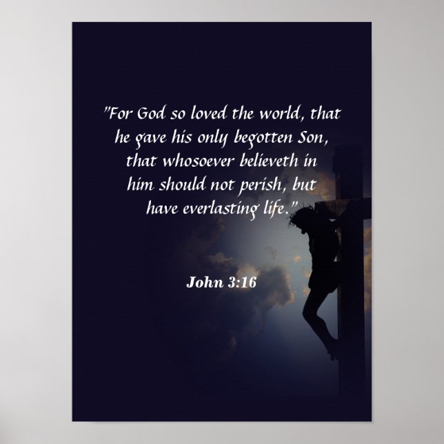 Affiche John 3:16 (Devant)