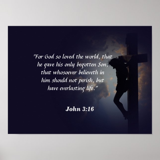 Affiche John 3:16 (Devant)
