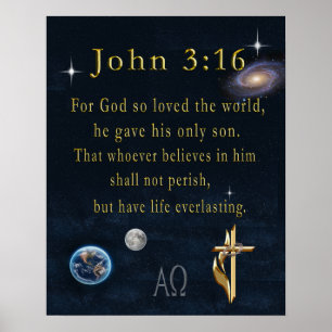 Affiche John 3:16