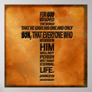 Affiche John 3:16 Print