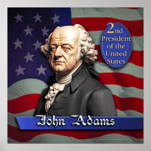 Affiche John Adams : 2e président des États-Unis