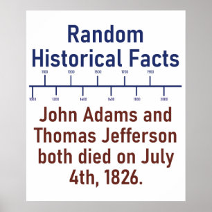 Affiche John Adams et Thomas Jefferson - Histoire