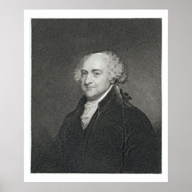 Affiche John Adams, gravé par James Barton Longacre (179 (Devant)