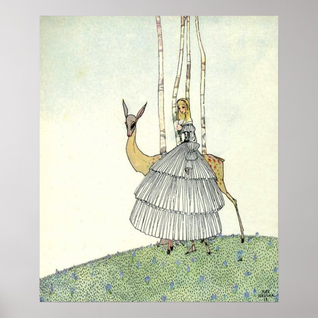 Affiche John and the Ghosts par Kay Nielsen (Devant)