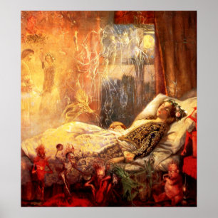 Affiche John Anster Fitzgerald : La substance cette rêve…