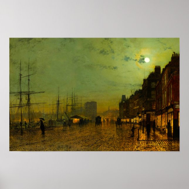 Affiche John Atkinson Grimshaw Glasgow Docks (Devant)