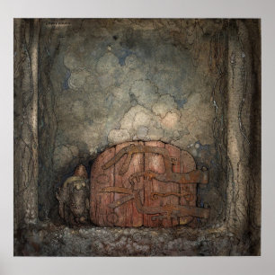 Affiche John Bauer - Bergaporten