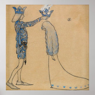 Affiche John Bauer - Couronne d'or