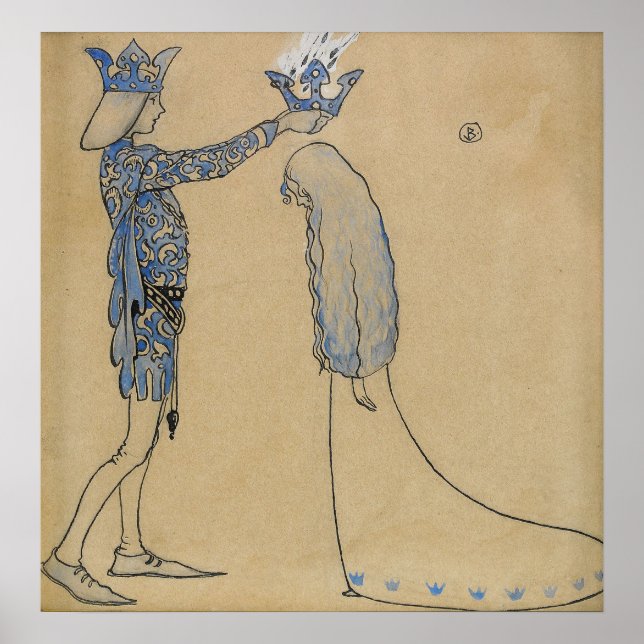 Affiche John Bauer - Couronne d'or (Devant)