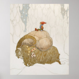 Affiche John Bauer - Julbocken