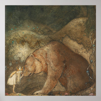 Affiche John Bauer - Pauvre petite base