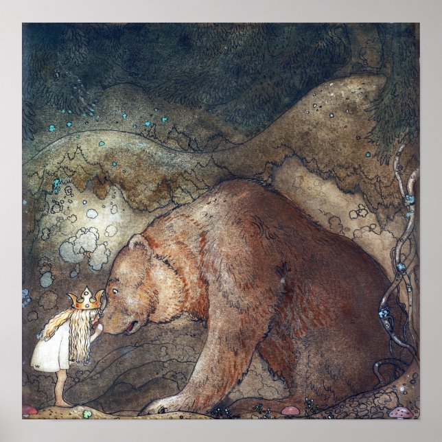 Affiche John Bauer Poor Little Basse (Devant)