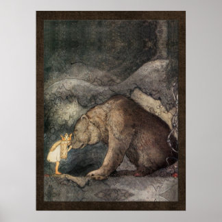 Affiche John Bauer Princesse Bellas Golden Adventure