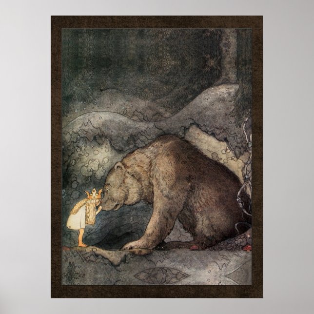 Affiche John Bauer Princesse Bellas Golden Adventure (Devant)