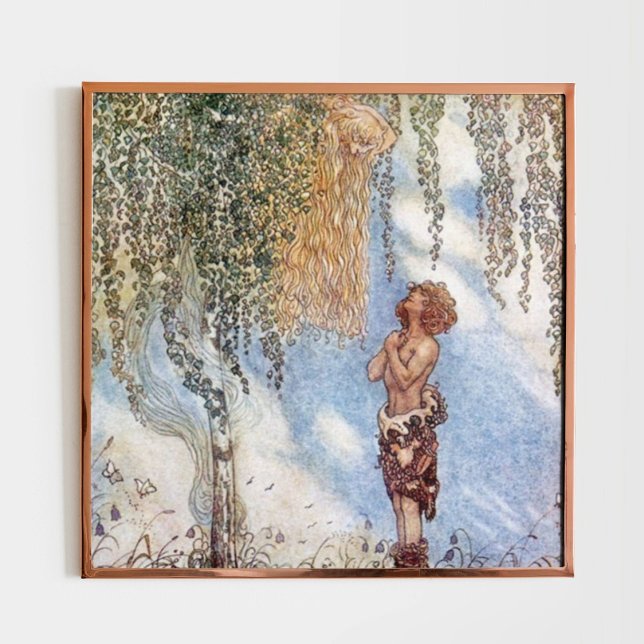 Affiche John Bauer Princesse dans un arbre (Créateur téléchargé)